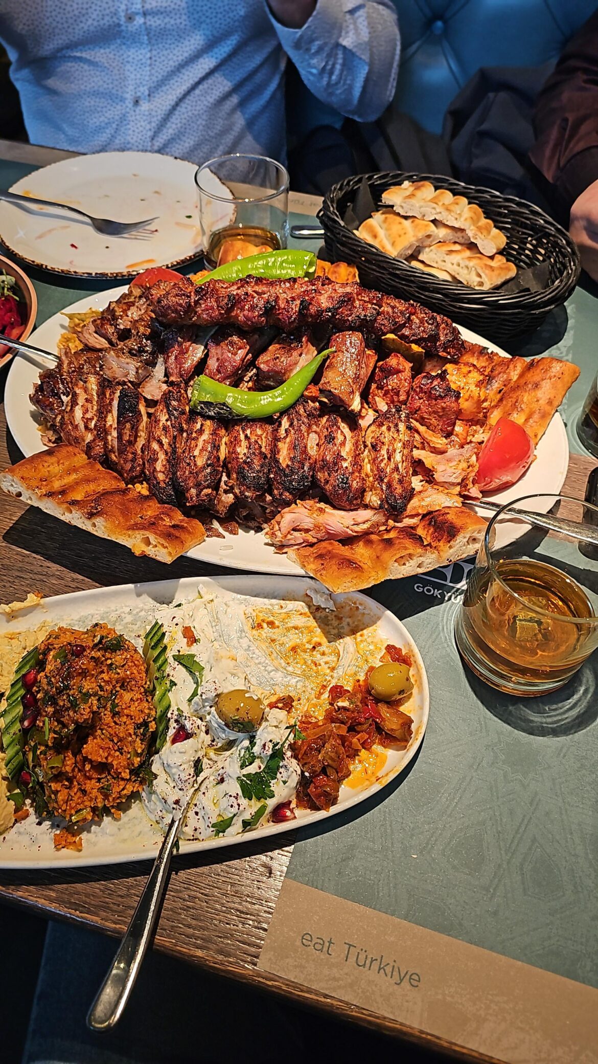 [I ate] Turkish mixed grill and meze.
