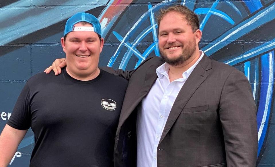 Field Nicaud, left, and Jourdan Nicaud are opening hotels and restaurants in downtowns across South Mississippi.