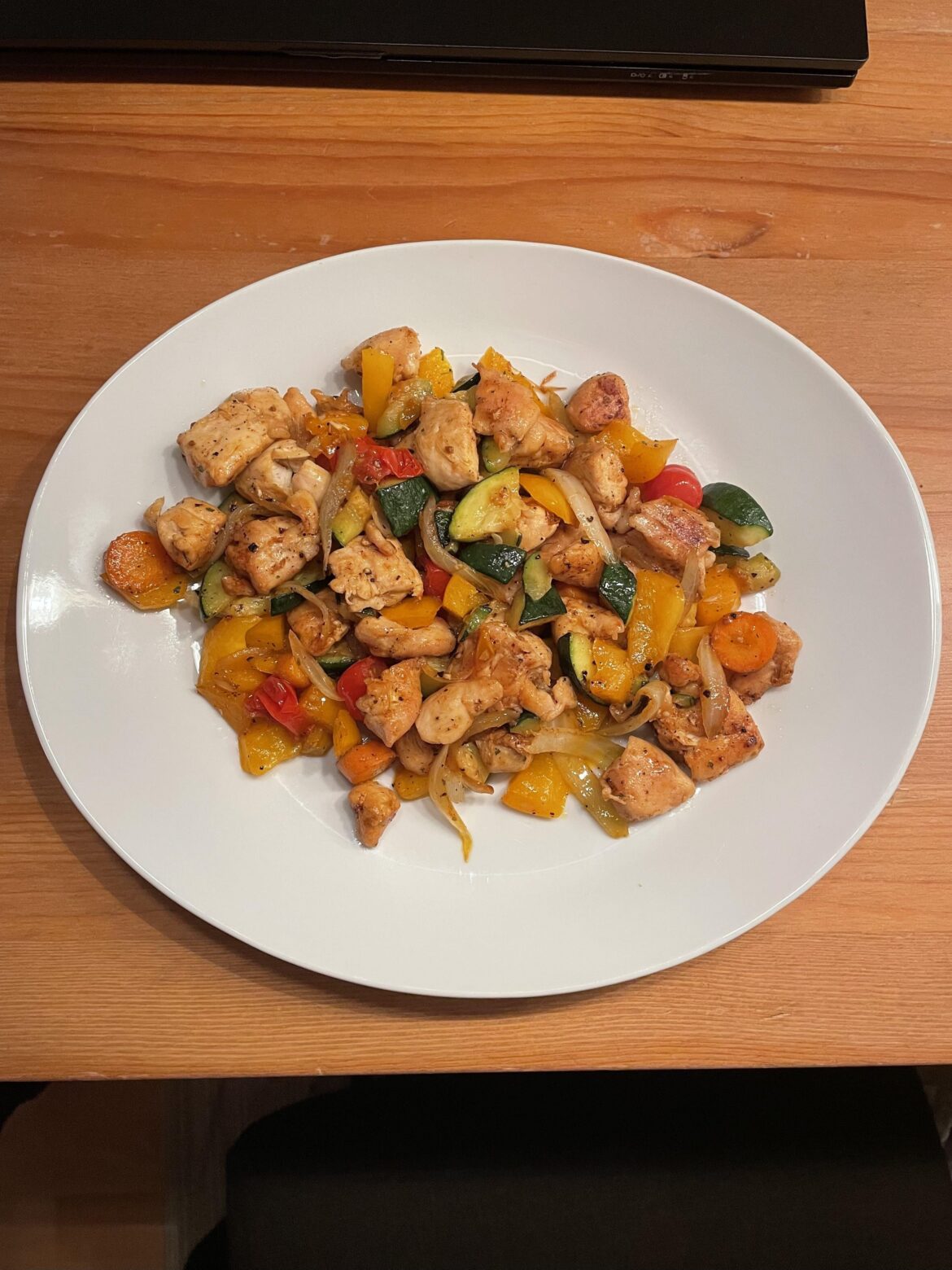 Chicken veggie pan