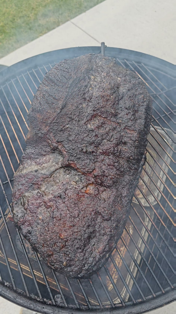 16lb Costco Brisket on Weber Smokey Mountain 22