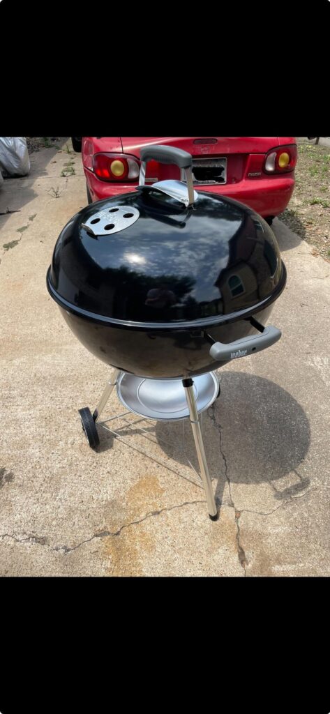 Grilling steaks on the Weber