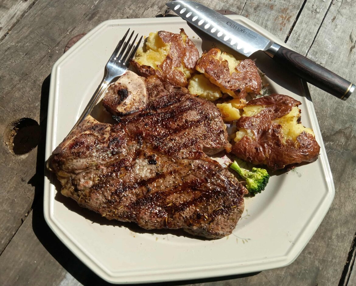 And on the seventh day of Creation, God rested and declared it 'Steak and Potato Day' - to taste test the fruits of His creation.