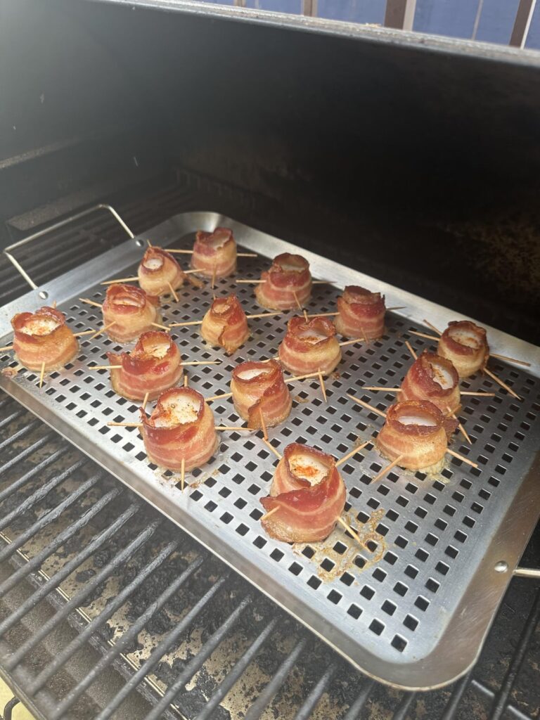 Wife and kids went to the beach before I could. So the dog and I are having scallops for dinner.