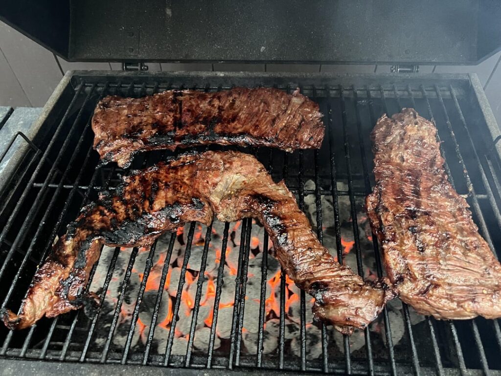 Solid skirt steak dinner