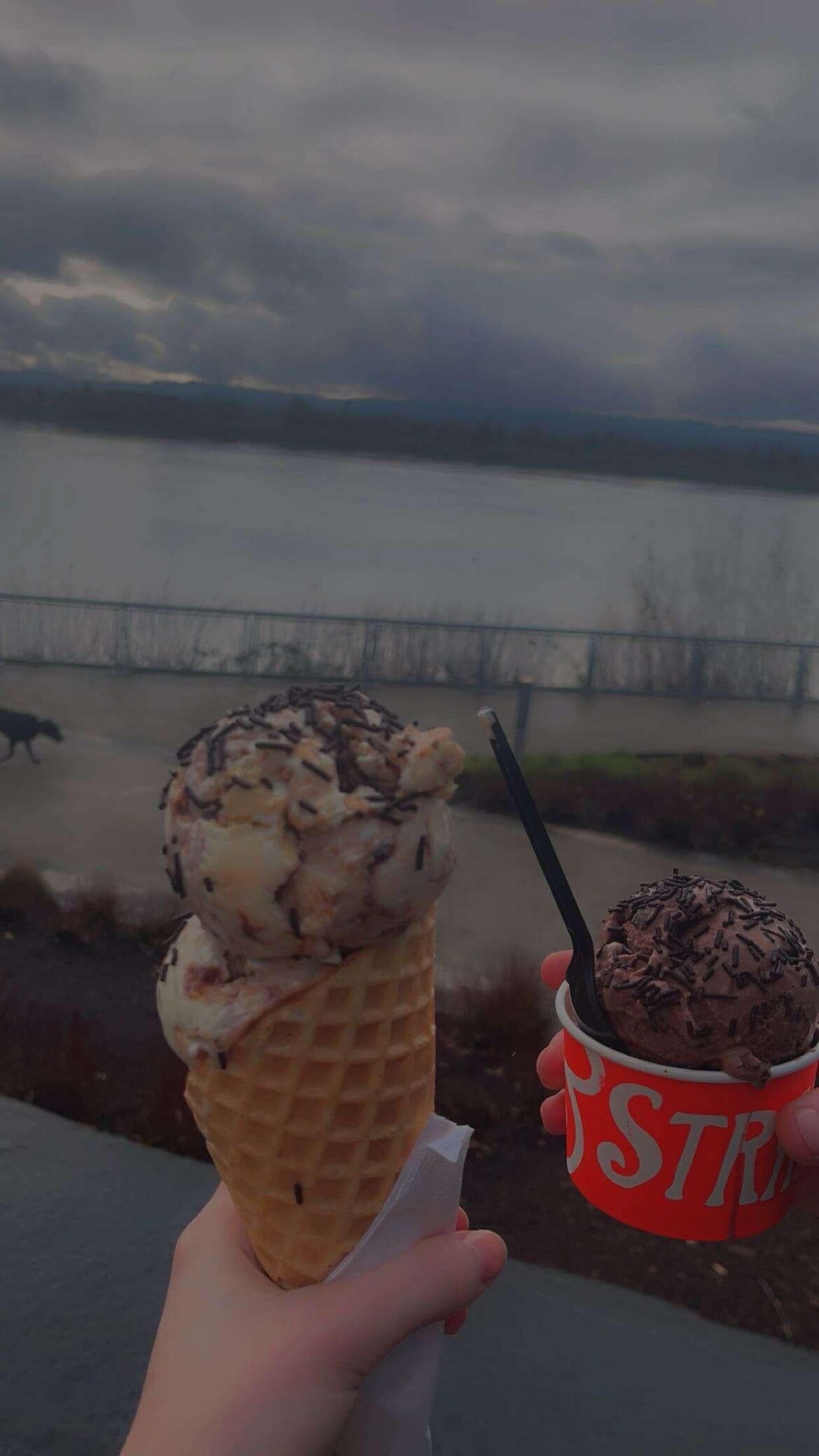 Ice cream at the waterfront!!!