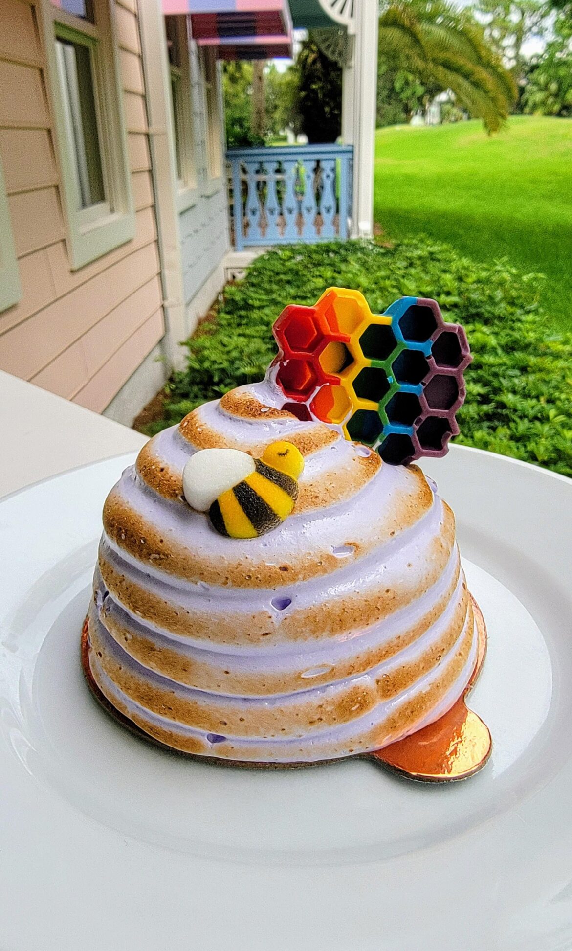 Lavender meringue honey cupcake from Old Key West Resort
