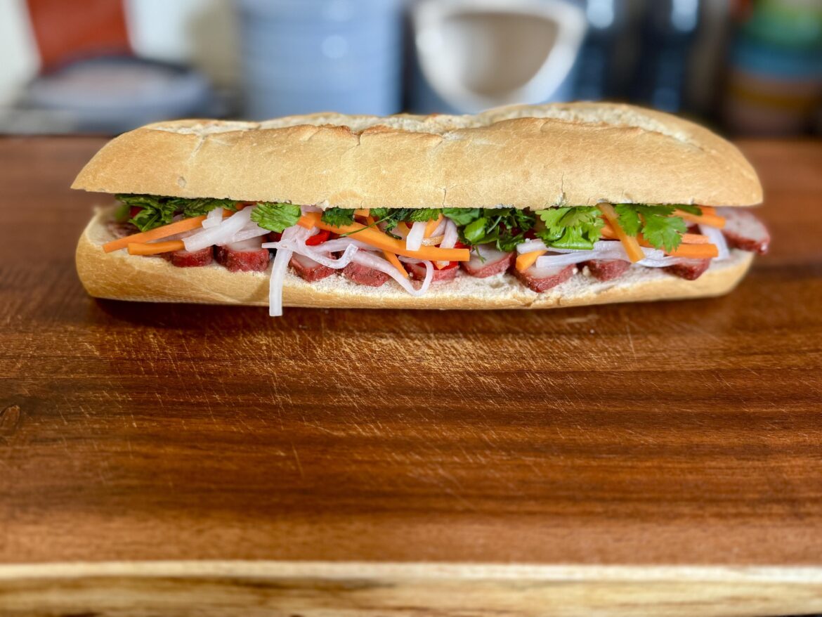 Bahn Mi with Homemade Đồ Chua and Char Siu