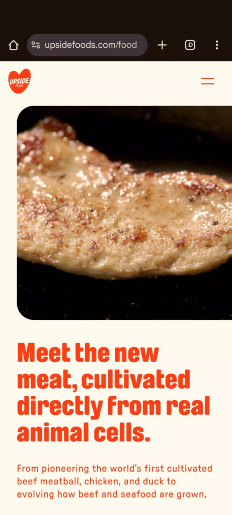 Horrifying marketing video for the leading lab-grown chicken, featuring the worst attempt at browning ever recorded for an ad