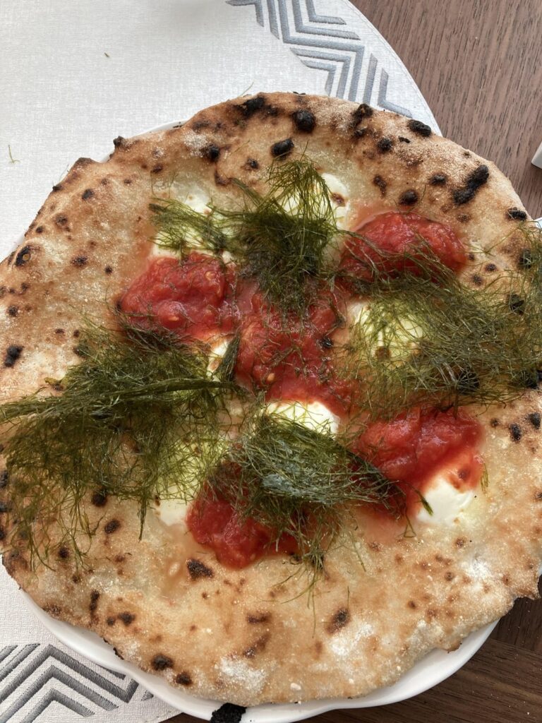 GF “sticky rice” pizza