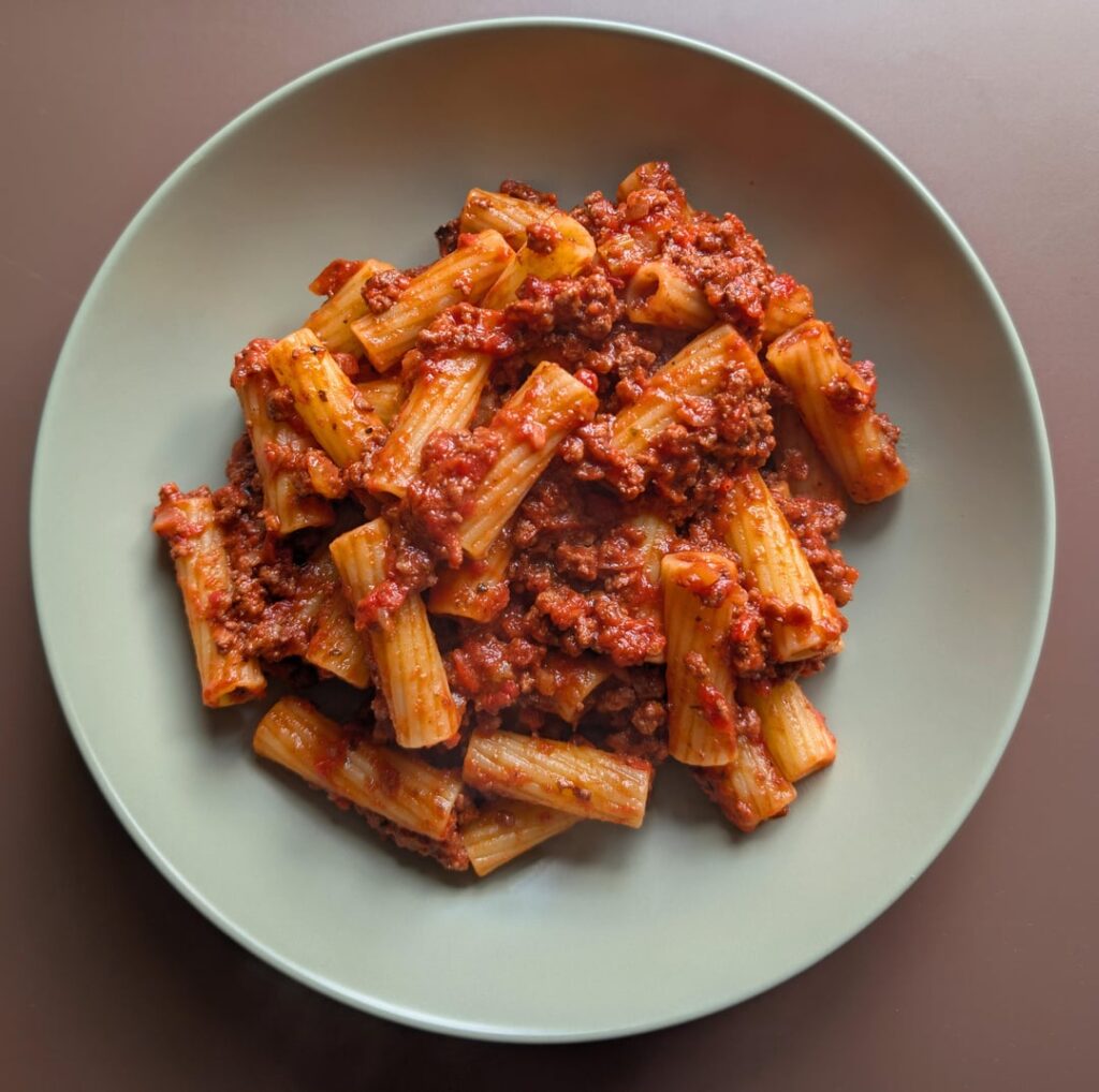 Rigatoni Bolognese
