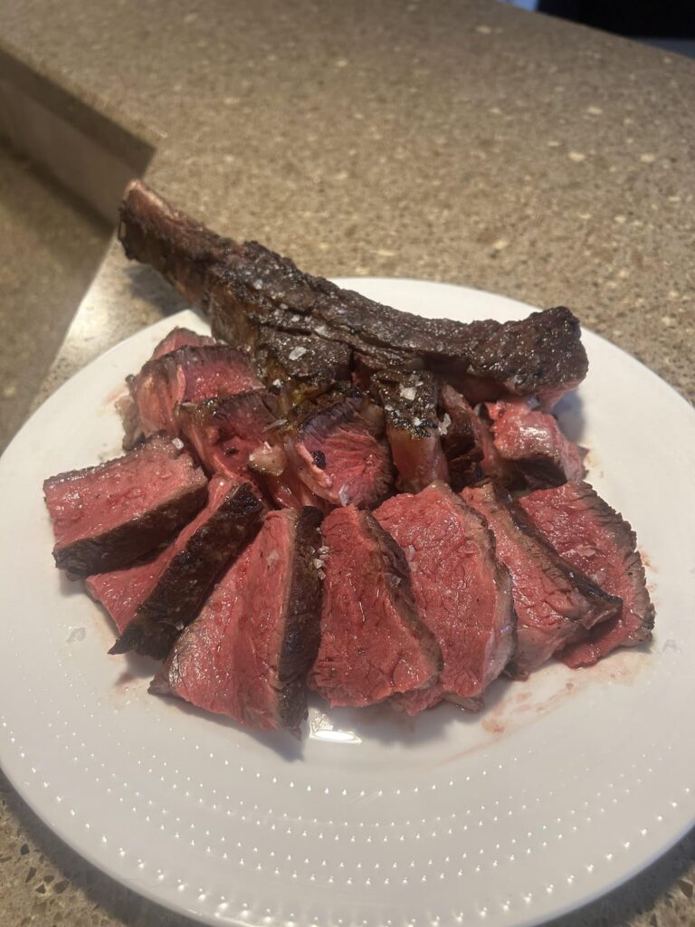 Currently eating scraps off of my cutting board