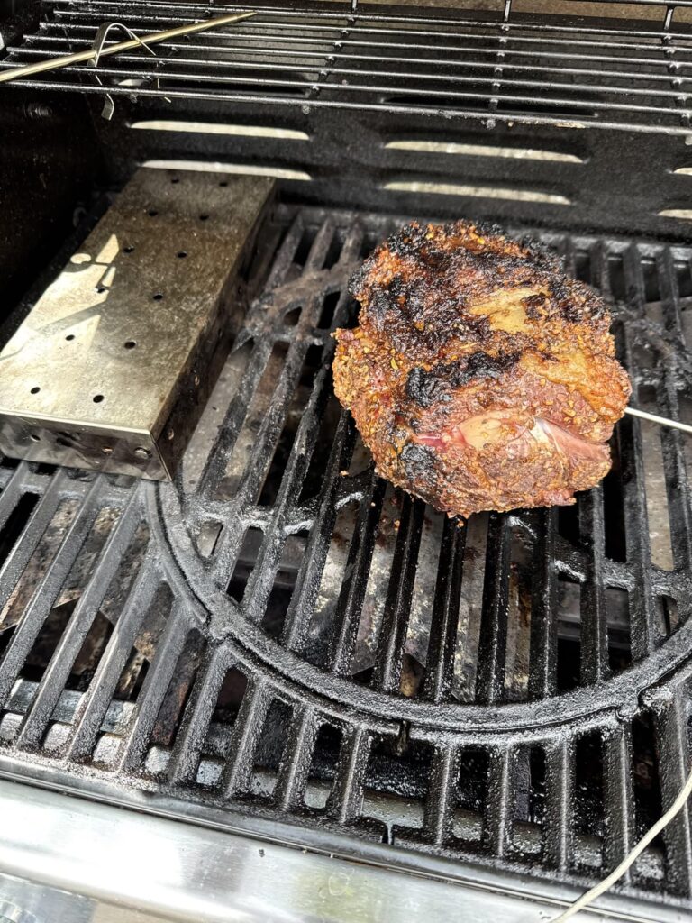 Quick smoked roast beef