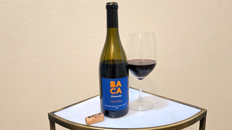 BACA Home Ranch Zinfandel and glass