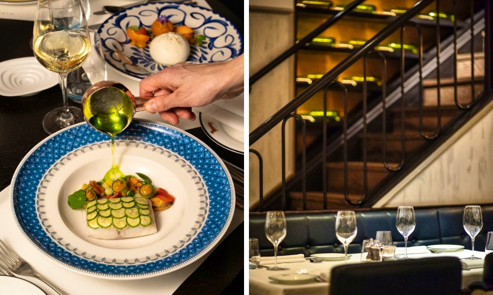 margot cod and courgette dish