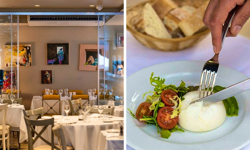 burrata at vasco and pieros