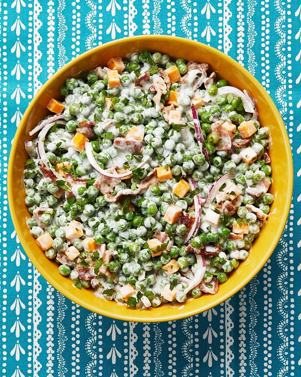 best pioneer woman salad recipes pea salad pea salad in yellow bowl