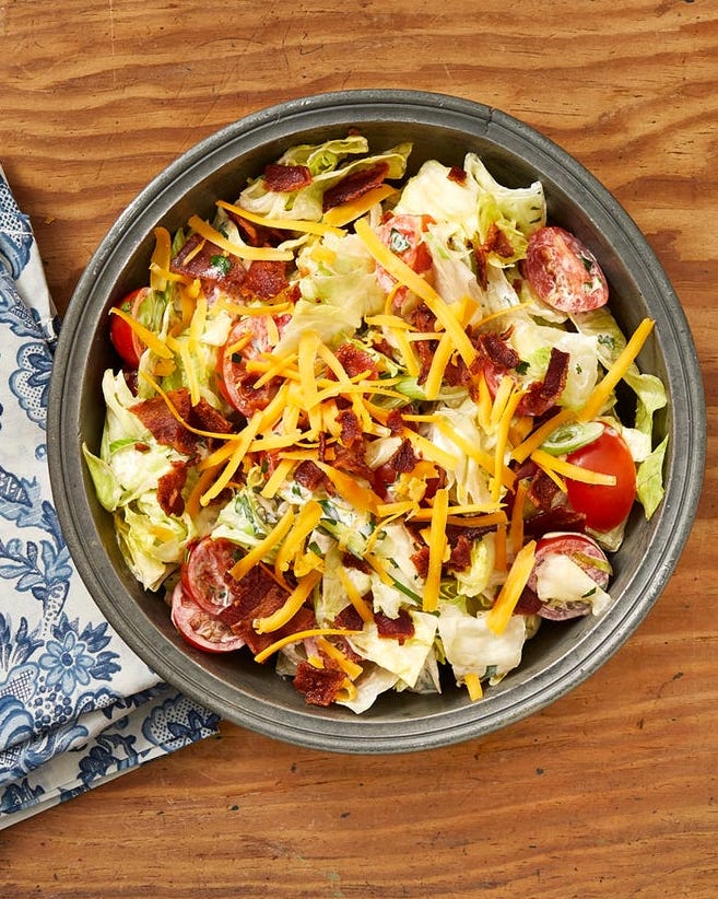 best pioneer woman salad recipes ranch chopped salad ranch chopped salad in metal bowl wood surface