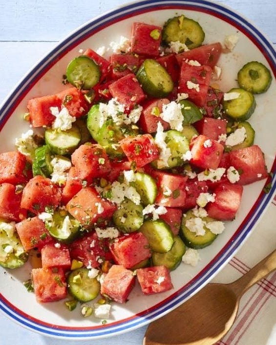 best pioneer woman salad recipes watermelon salad feta mint watermelon salad feta mint cucumber