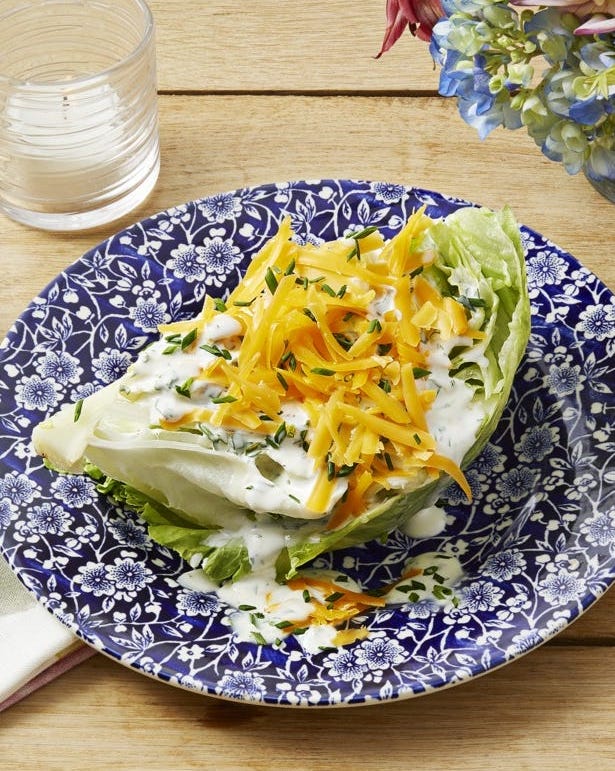 best pioneer woman salad recipes wedge salad buttermilk ranch dressing wedge salad buttermilk ranch dressing with shredded cheddar