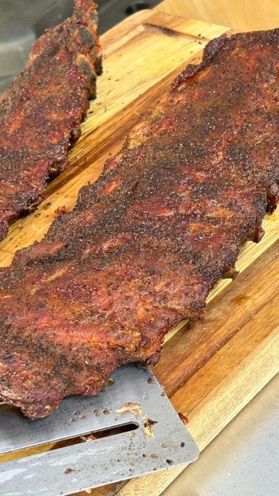 1st time smoke wsm overcooked but everyone enjoyed