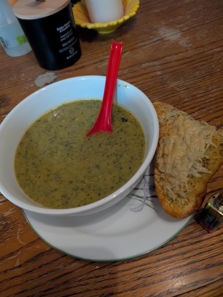 I made vegetable soup!