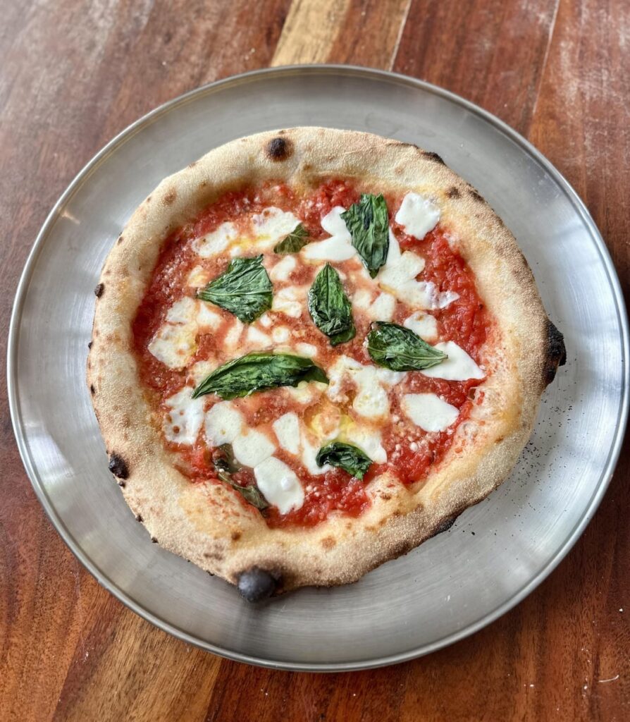 Tried a 30% poolish margherita with 19h room temp fermentation – no cold proofing this time Tried a 30% poolish margherita with 19h room temp fermentation – no cold proofing this time