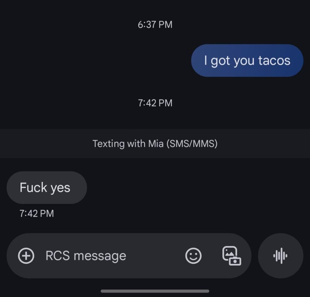 The only appropriate response