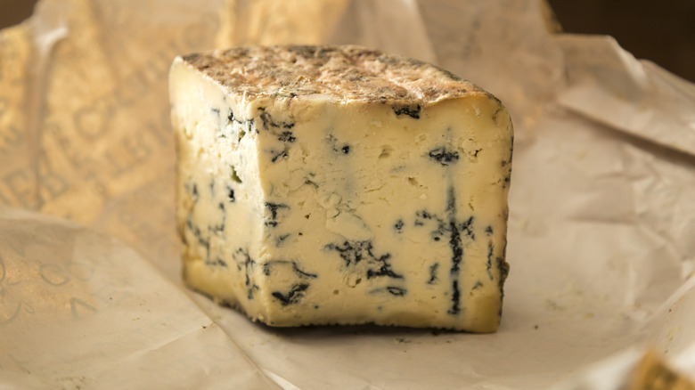 Block of blue cheese