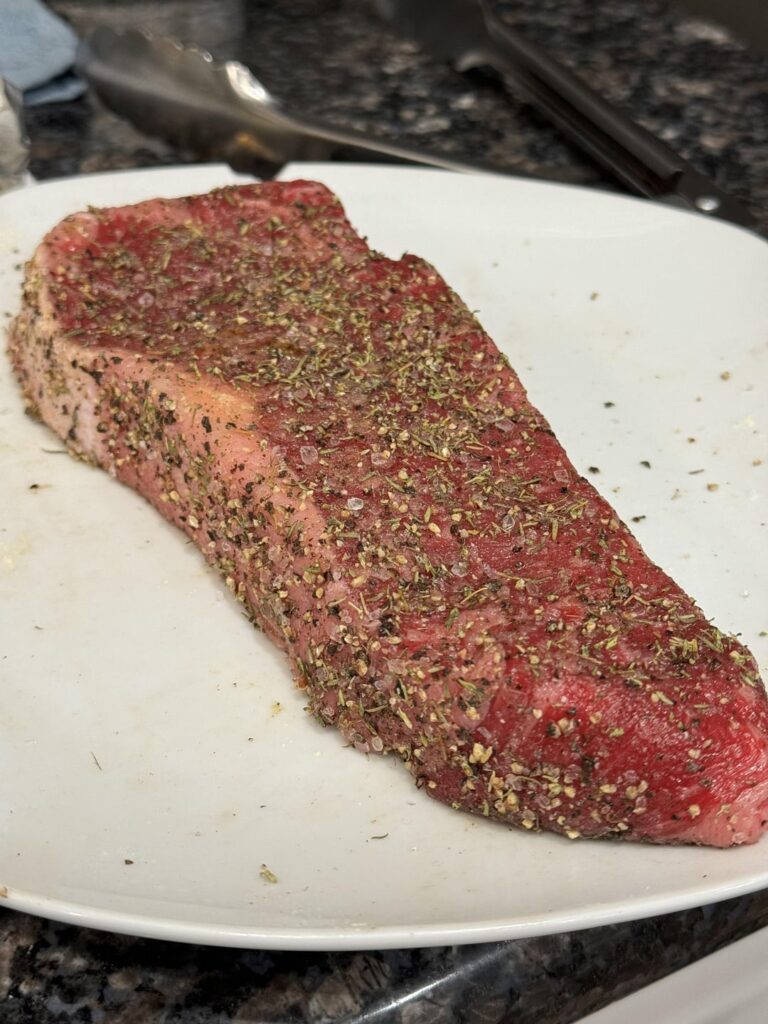 Rate my first steak
