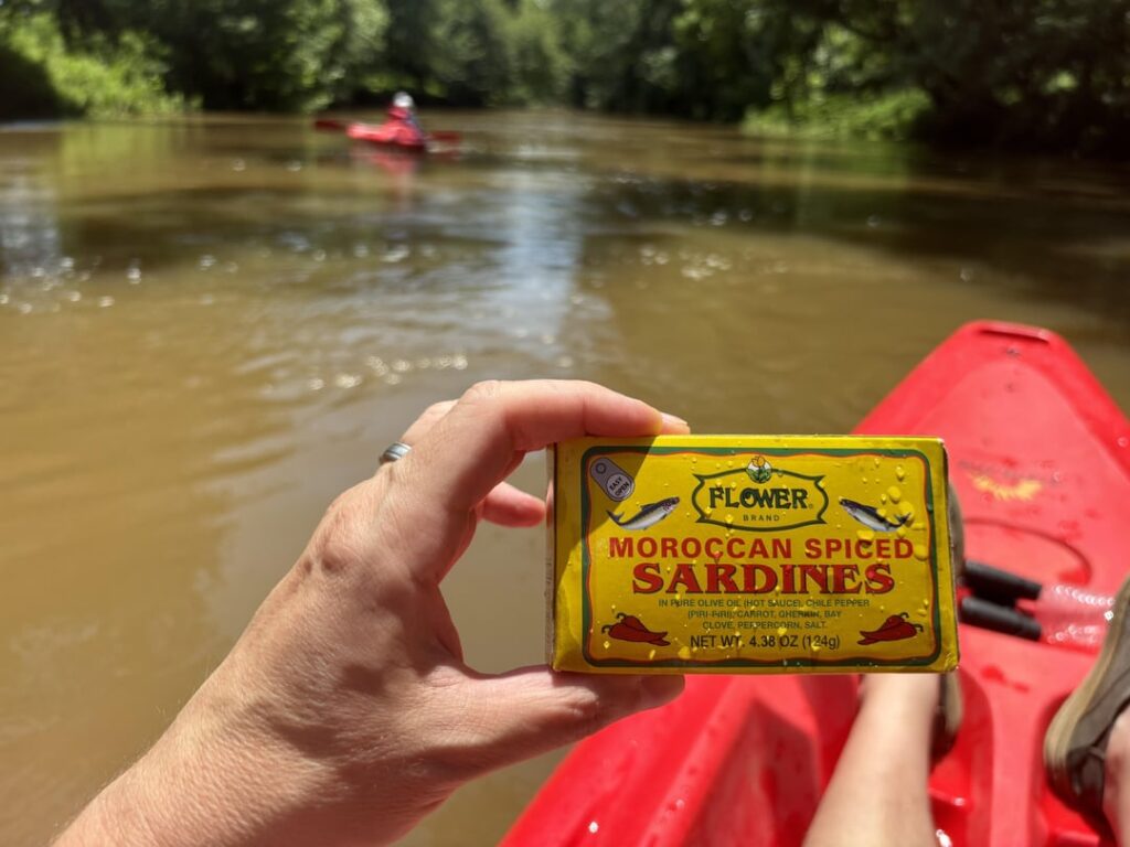 Sardines on the river in Alabama