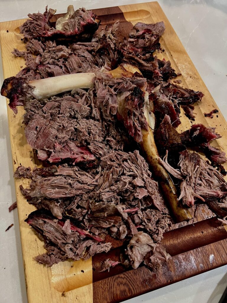 Smoked some lamb for pitas