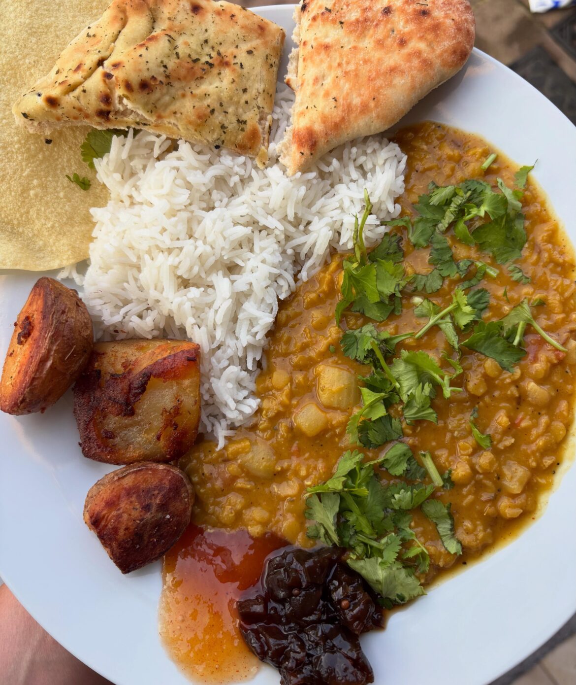 Cooked a meal for 8 of my family last night. Dal and garam masala roasted potatoes 🥔