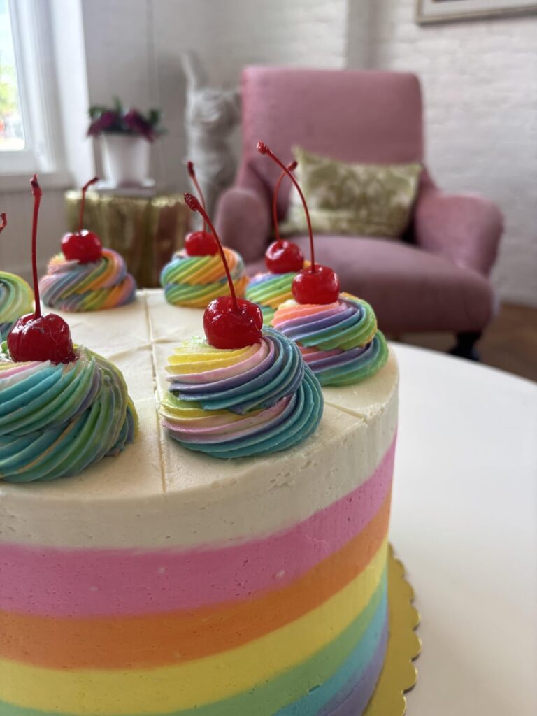Fun Vanilla Cake for Pride Month 🌈