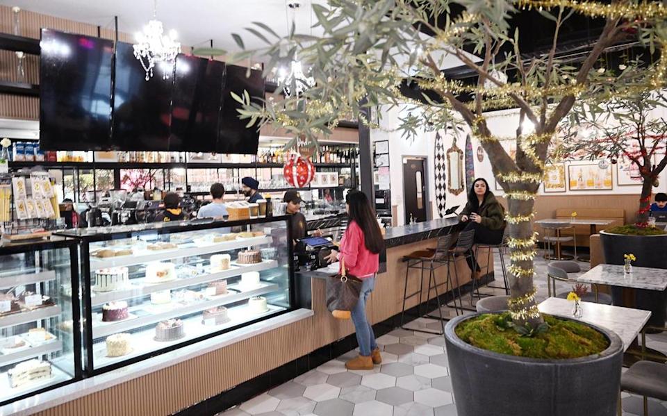 The interior of the new Rustika Cafe & Bakery has opened its first location in California at Herndon and Willow avenues in Clovis.
