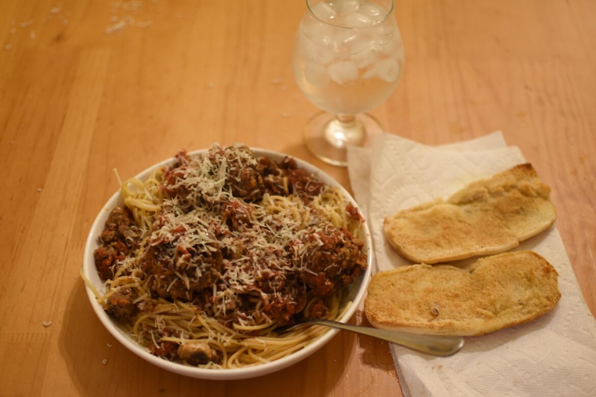 I made spaghetti and meatballs.