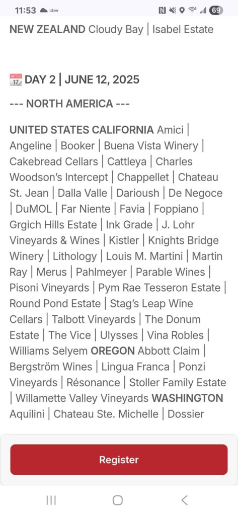 Great Wines of the world NYC