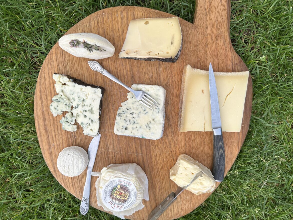 The spoils from pillaging the cheese stall today