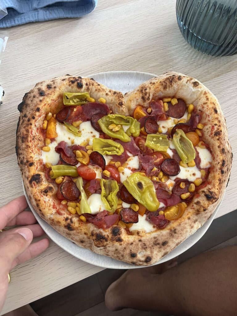 Pizza heart for her :))