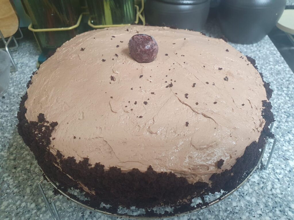 Homemade chocolate cake