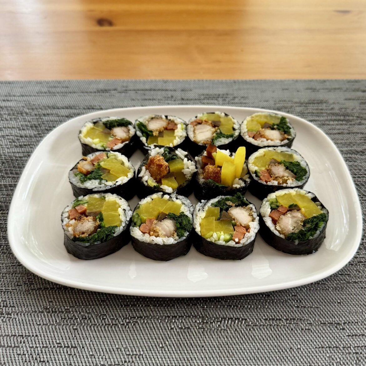 Fried chicken gimbap