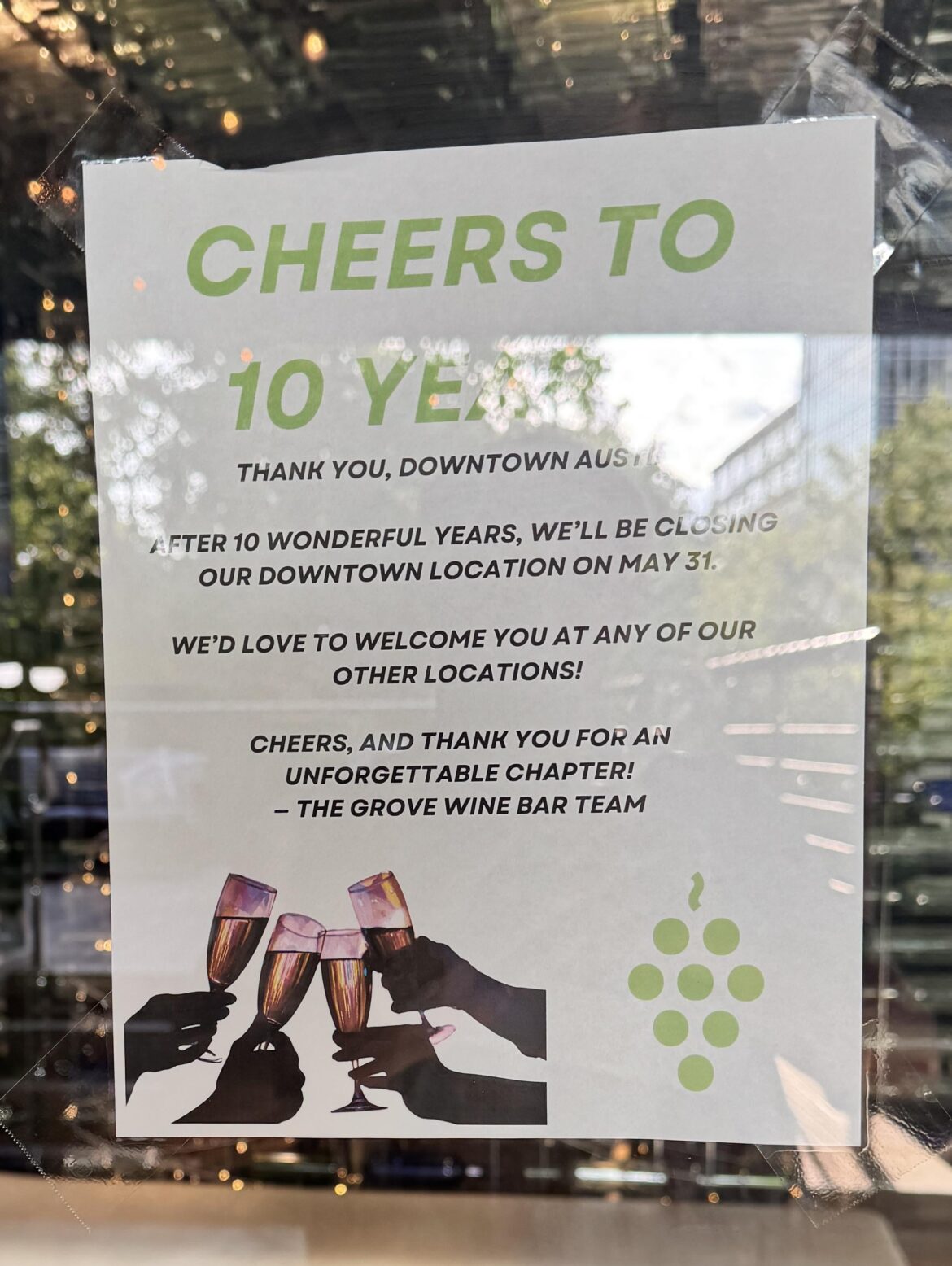 The Grove on W 6th is closing