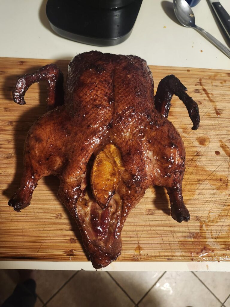 Smoked duck l'orange