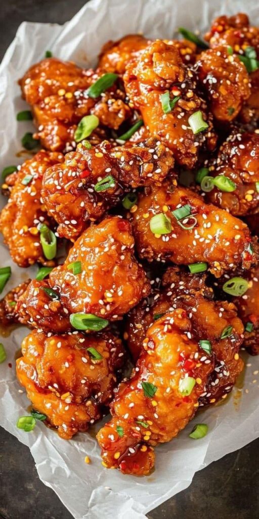 Sweet and spicy korean fried chicken