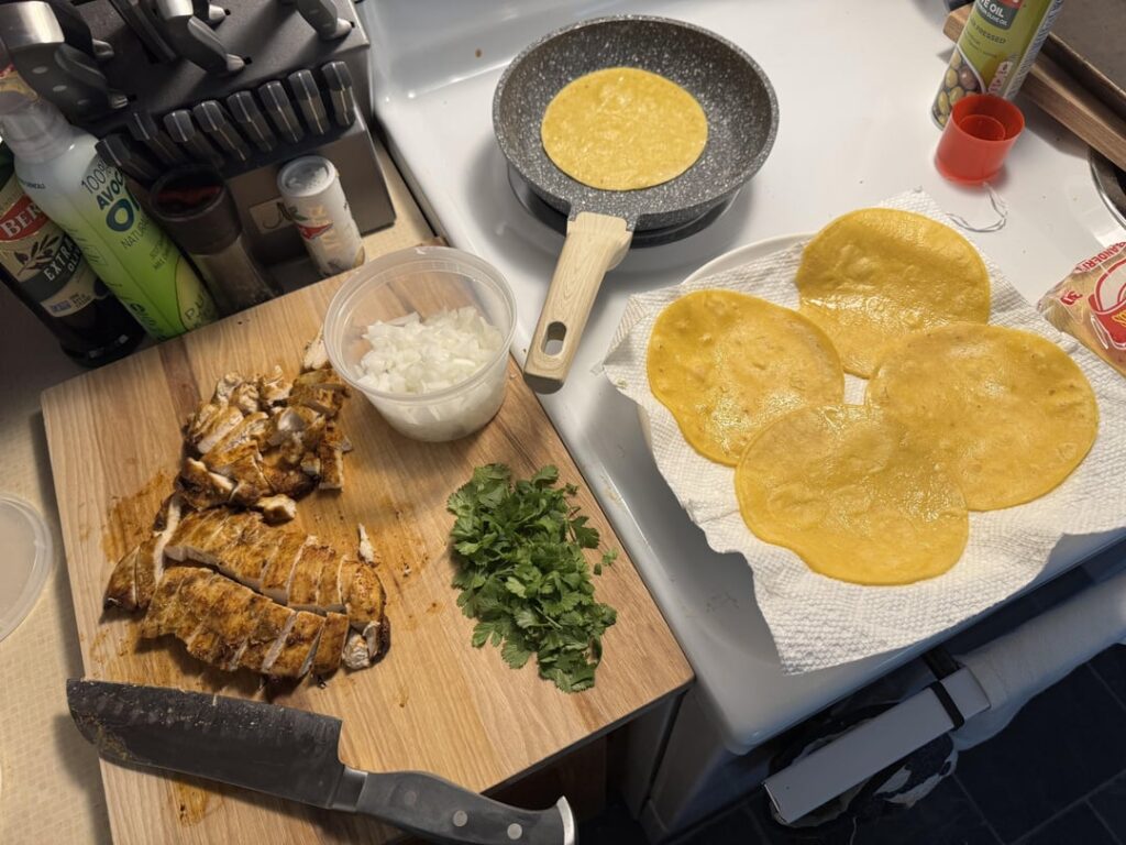 Just a gringo tryna make street tacos