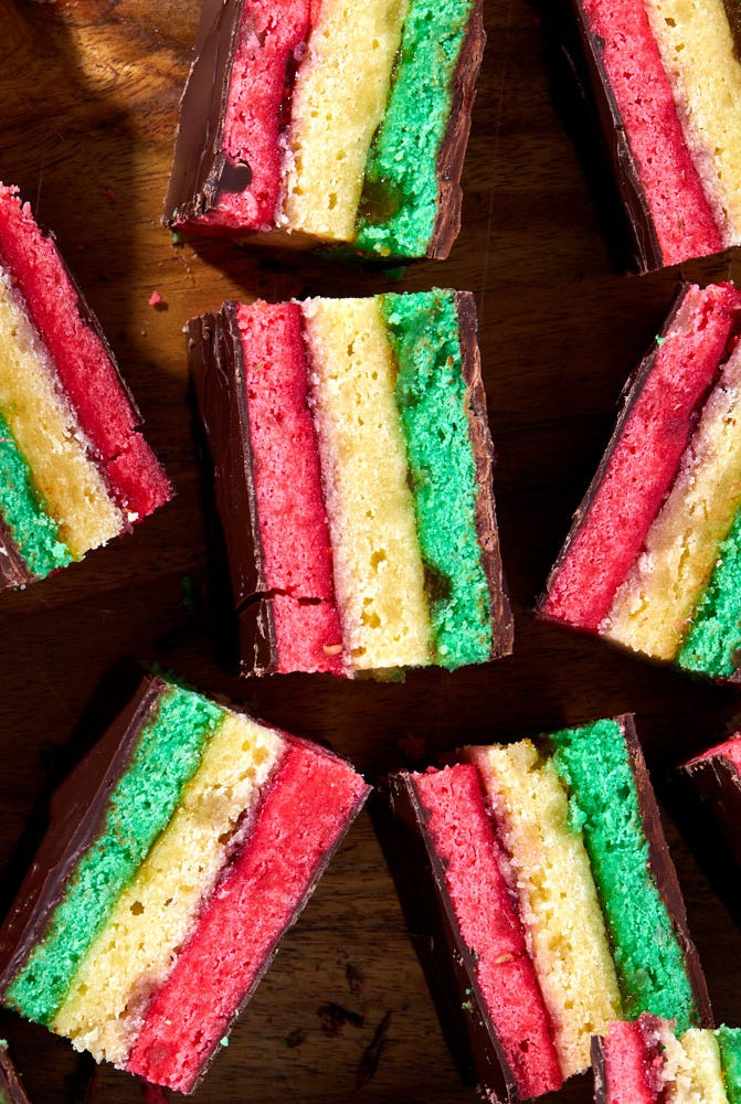 italian rainbow cookies