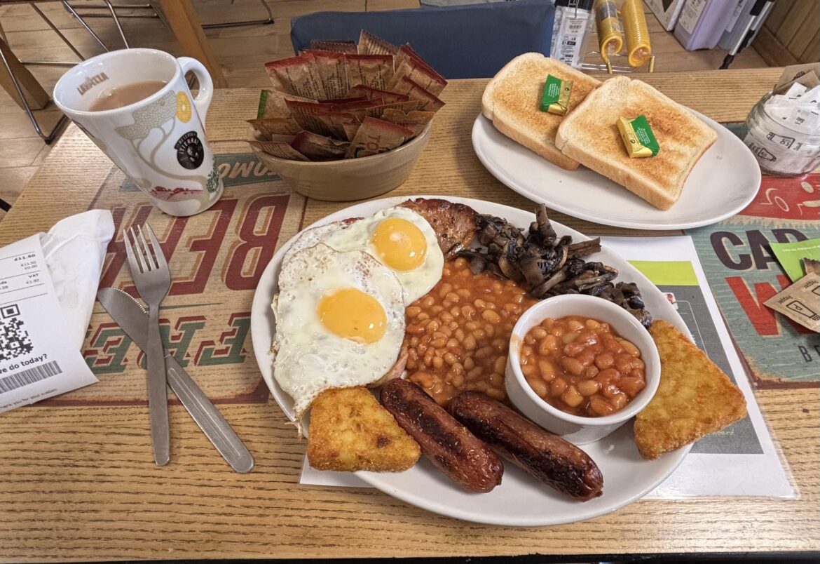 Swindon Truckstop, £11.50. Don’t like tomatoes.