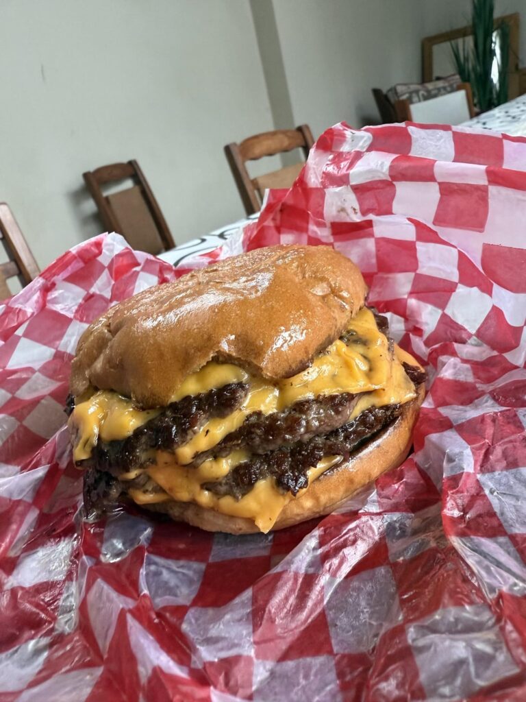Triple cheeseburger I made today