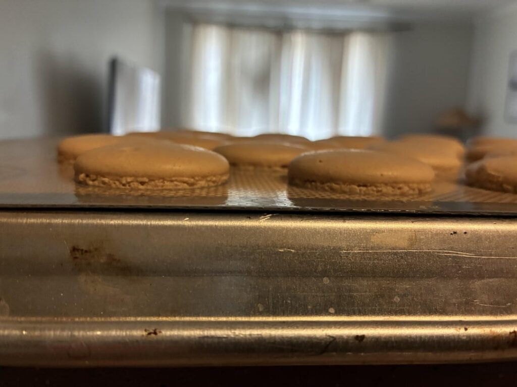 Macarons not rising fully?