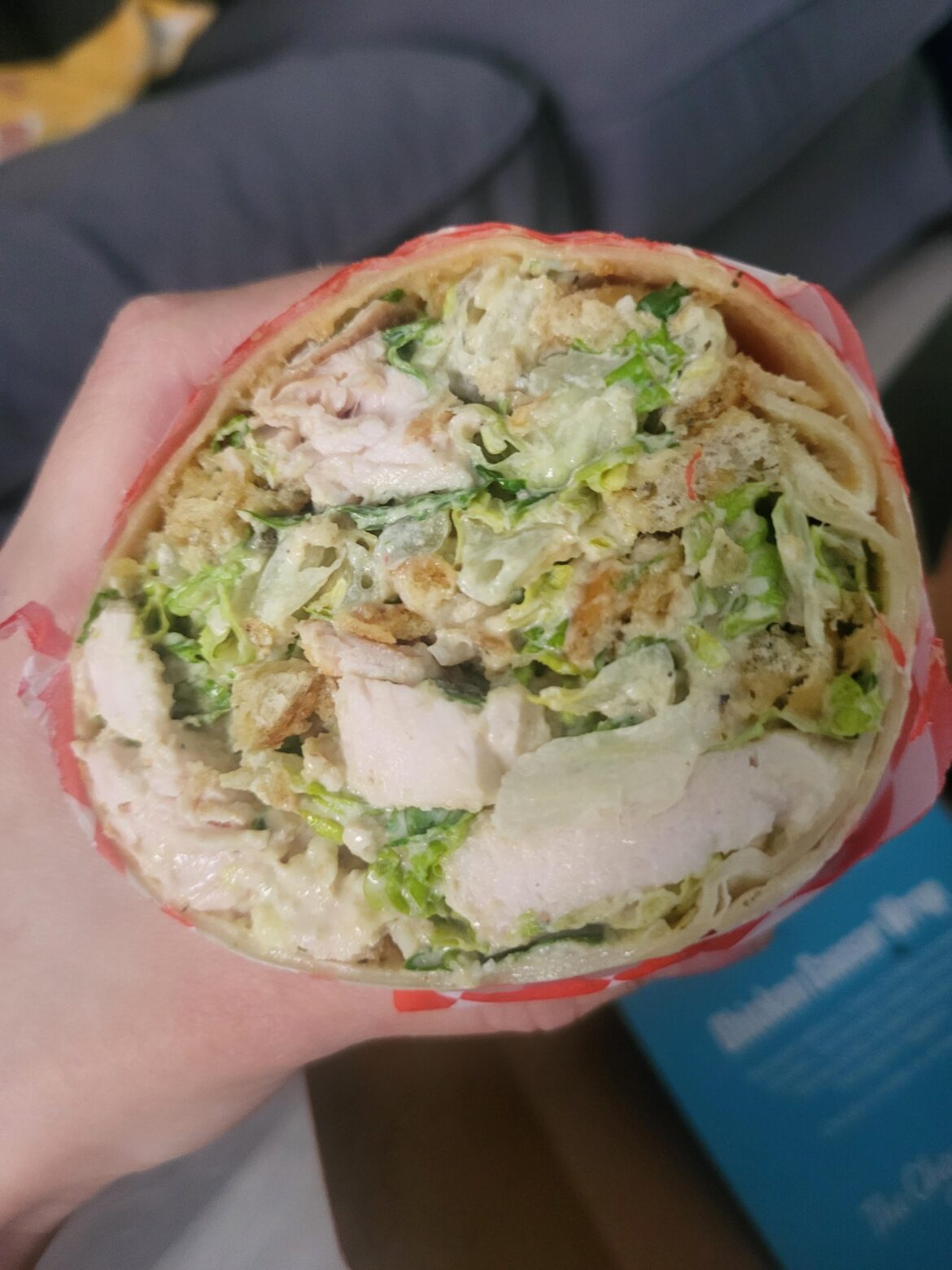 Chicken caesar wrap fr Elm St Deli 🌯 (Jun 11 special)