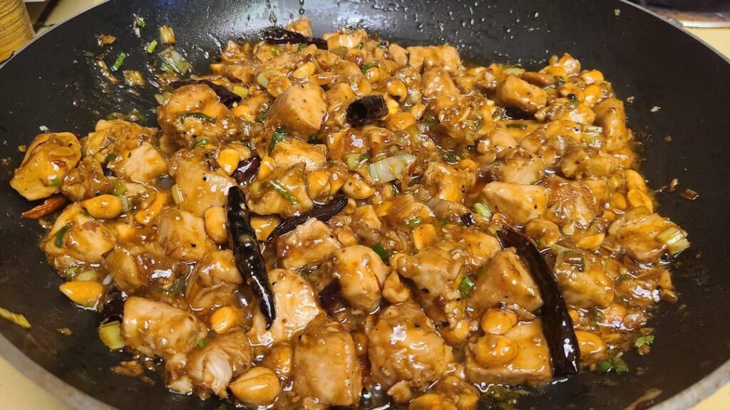 Real Deal Kung Pao Chicken and fried rice Real Deal Kung Pao Chicken and fried rice